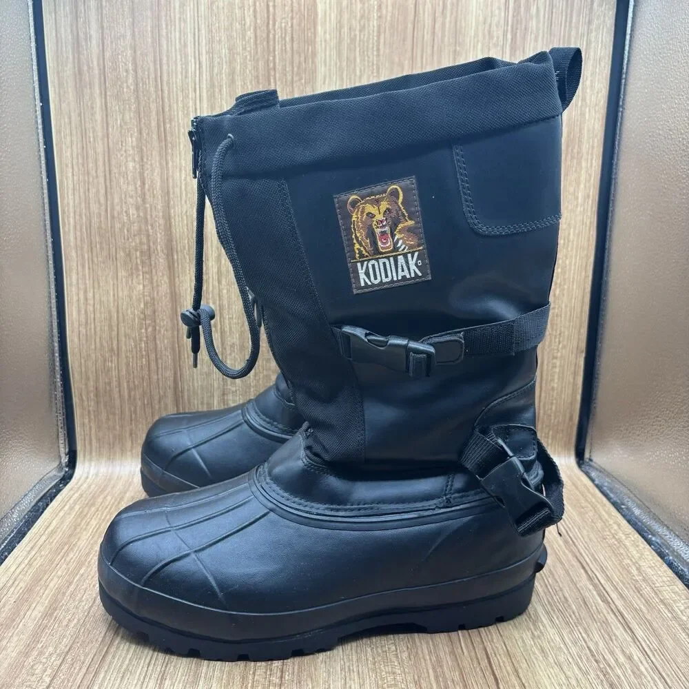 Kodiak All Weather Rubber Thinsulate Insulated Men's‎ Tall Black Boots Size 12